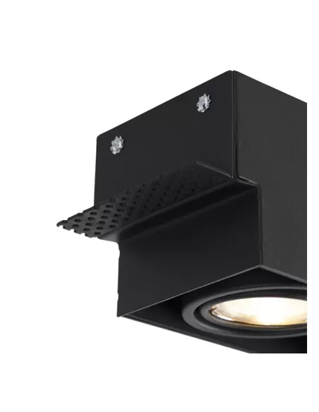 Trimless 3xqr111 g53 recessed frame grey//black